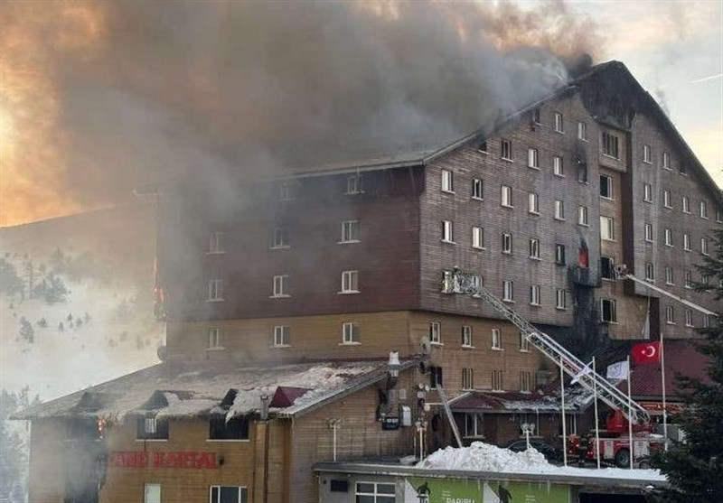 Bolu Kartalkaya’da Otel Yangını